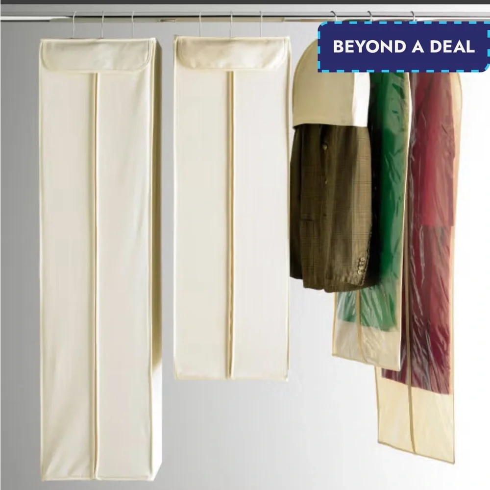NWT! BRAND NEW Container Store- Natural Cotton Twill Dress Bag- 14x20x54 (Dress)